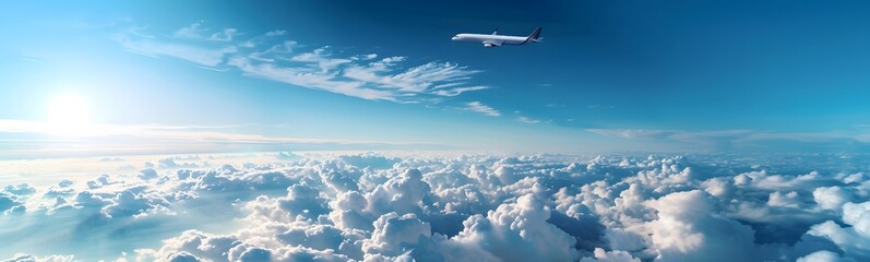 Naklejka premium plane with path