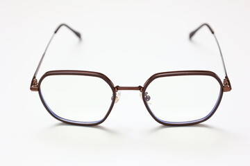 Fototapeta premium glasses on white background