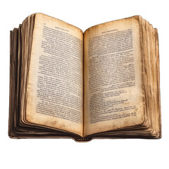 Open textbook with visible text