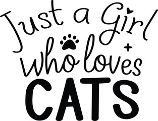 just a girl who loves cat