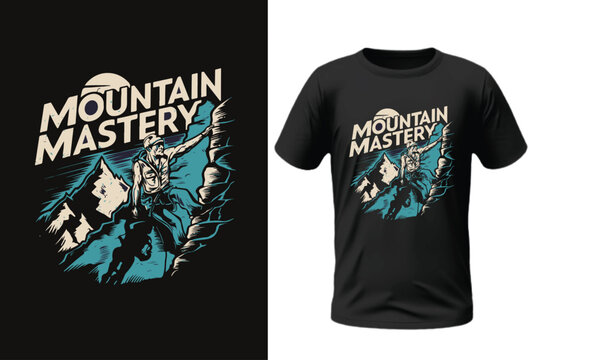 mountain mastery t-shirt design 
