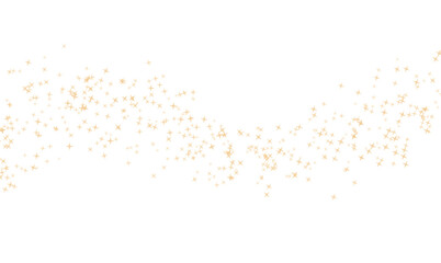 Gold confetti luxury glitter stars dust particles, transparent background