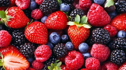 Fototapeta premium Assorted berries