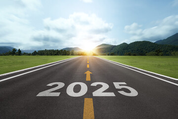 2025 Goal plan action, Business target and growth strategy. New year resolution and challenge. 2025...