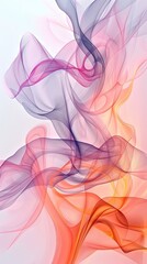 Naklejka premium Light, abstract shapes with a gentle gradient, leaving space for text