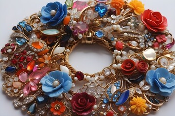 necklace and earrings