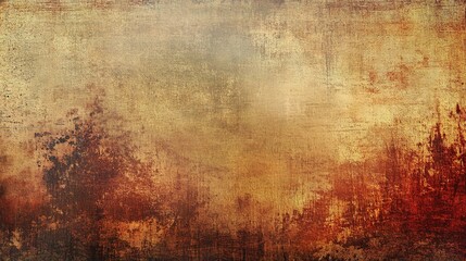 Obraz premium Vintage Autumn Landscape: A rustic backdrop of faded autumn colors and textures