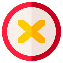 Obraz premium Level Crossing Icon