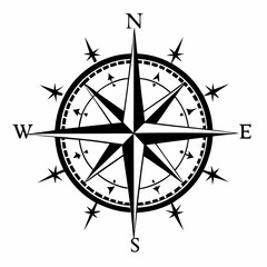 Compass, Compass SVG, Compass Rose SVG, Nautical Compass SVG, Svg, Cricut, Silhouette,