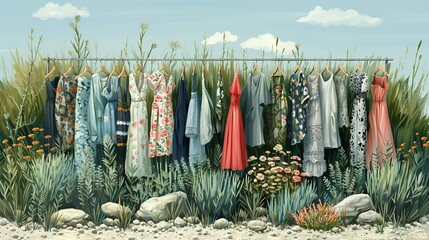 Infographic highlighting the carbon footprint of the fashion industry advocating for sustainable fashion practices such as recycling upcycling and ethical sourcing