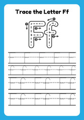 English alphabet tracing practice worksheets, educational letters a-b dot tracing pattern For children in kindergarten
