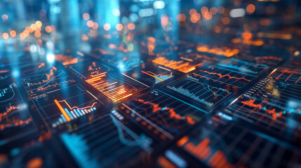 Collection of Stocks, Bonds, and Real Estate. investment strategies, financial planning, and wealth management concept.