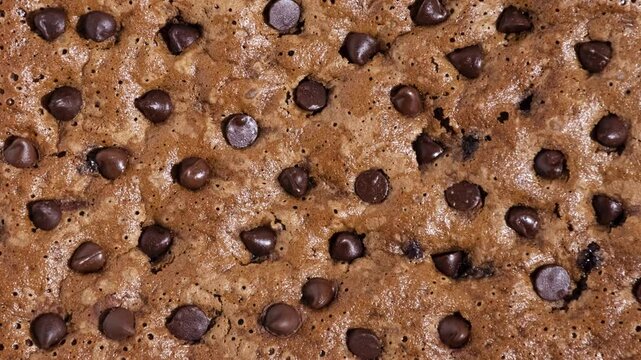 Chocolate cookie texture background realistic 3d render animation sequence