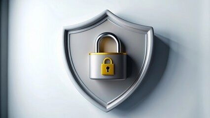 Background image featuring a shield and secure lock symbolizing online banking security.
