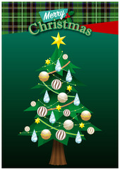 クリスマスツリー背景緑