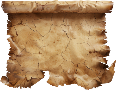 Aged parchment scroll