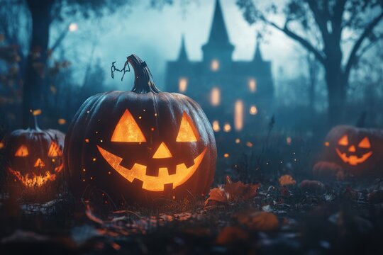 Halloween celebration announcement flyer