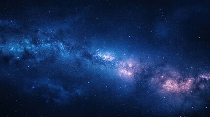 A stunning view of a galaxy filled with stars and cosmic clouds.