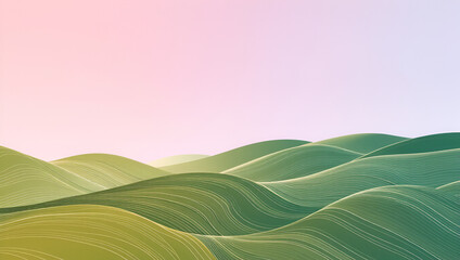 Obraz premium Panorama header with abstract organic lines as wallpaper