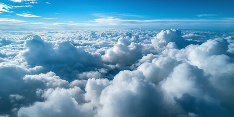 above the clouds panoramic view