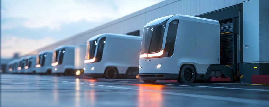 Logistics tech economy driven by cutting-edge hubs and automated vehicle systems.