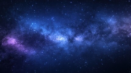 A stunning view of a starry galaxy with vibrant colors and cosmic elements.