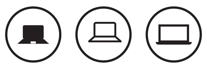 Laptop icon vector illustration. computer sign and symbol