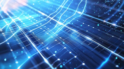 Obraz premium Digital Grid Abstract.