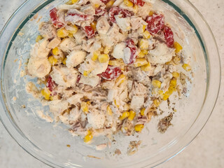 Easy Italian Tuna Corn Salad