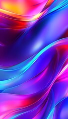 Obraz premium 3d rendering of colorful abstract changing glass design, AI generated