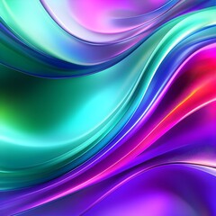3d rendering of colorful abstract changing glass design, AI generated