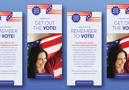 Minimal US Elections DL Flyer