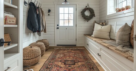 Cozy Log Cabin Kitchen with Rustic Charm