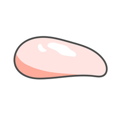 鶏肉　生肉　イラスト