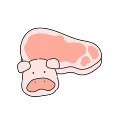 ブタと豚肉　イラスト