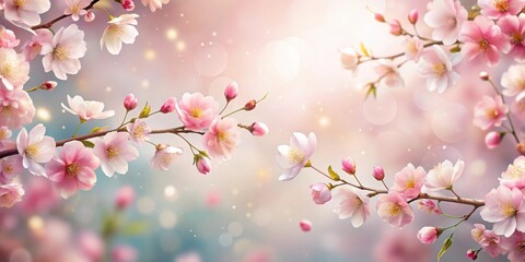 Obraz premium Beautiful floral background with delicate blossoms and elegant colors, floral, pattern, background, elegant, blooms