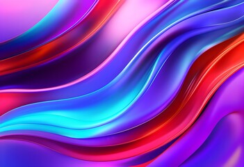 3d rendering of colorful abstract changing glass design, AI generated