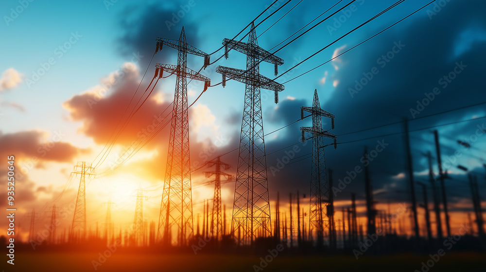 Poster a dynamic bar graph with ascending bars, showing the increase in power usage over a decade, emphasiz