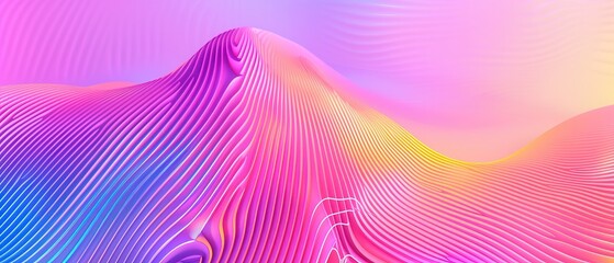 Minimalist Retro Colorful Abstract Background, features geometric lines and waves, vibrant hues create a trendy, artistic digital canvas ideal for design and technology applications.