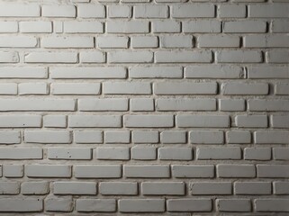 Fototapeta premium White empty wall, made of little white bricks in an order, abstract background wallpaper