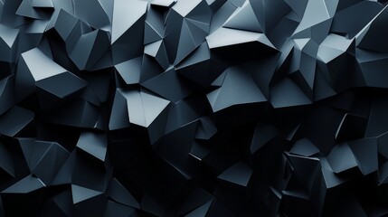 Fototapeta premium Abstract Dark Blue Polygonal Background.