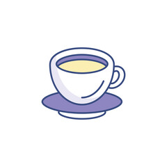 Coffee icon design with white background stock illustration