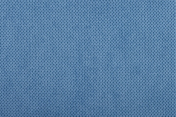 Blue fabric cotton texture. Textile background fabric