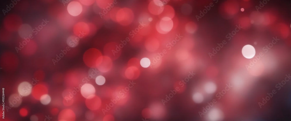 Aufkleber abstract dark red bokeh background with scattered small circular