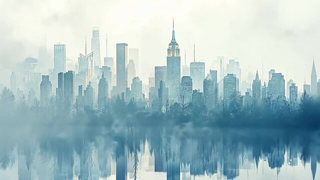 abstract city skyline seamless tile image fresh urban stock illustration wallpaper design of high quality for all cities