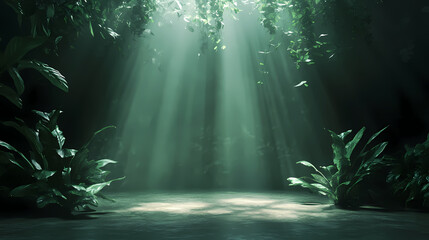 Obraz premium Green space decoration background