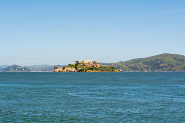 Alcatraz prison island in San Francisco, California, USA