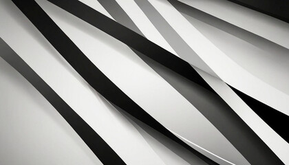 Obraz premium Abstract background with white and black stripes, smooth lines. Beautiful gradient, color transition. Banner for the site.