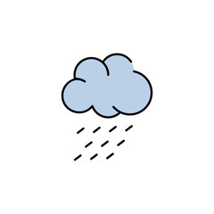 Weather icon design with white background stock illustration