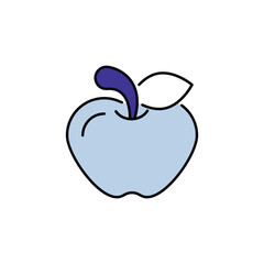 Apple icon design with white background stock illustration